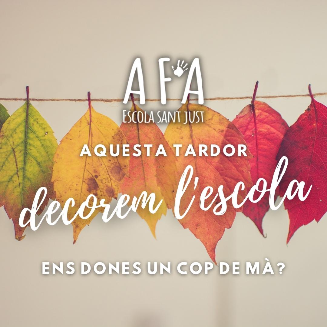 Aquesta tardor, decorem l’escola