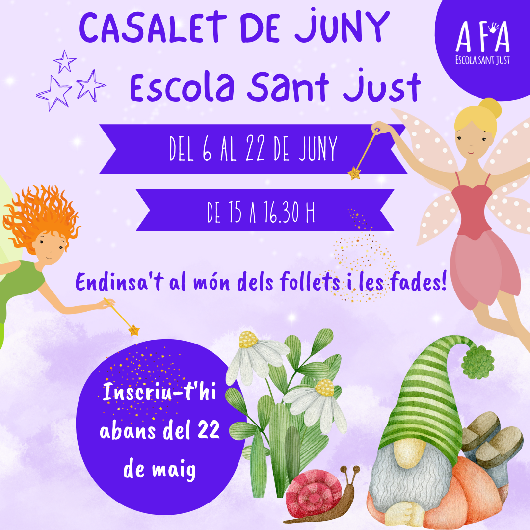 Casalet de juny 2023: inscripcions obertes!
